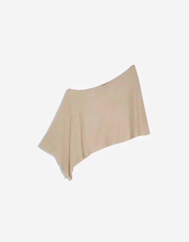 Asymmetric Metallic Thread Cape Asymmetric Metallic Thread Cape