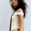 Asymmetric Ruched Strappy Bodysuit Asymmetric Ruched Strappy Bodysuit