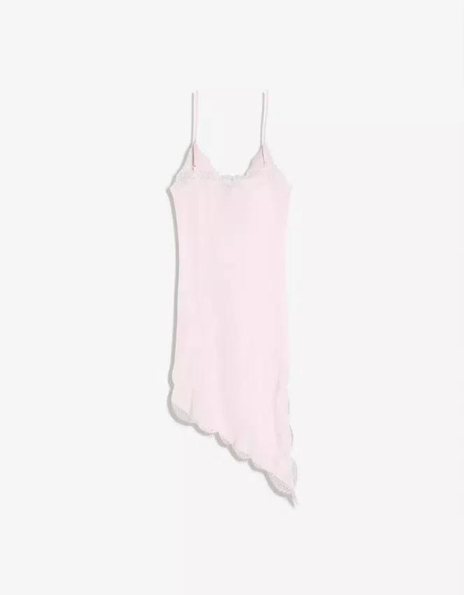 Asymmetric Sateen Mini Dress Asymmetric Sateen Mini Dress