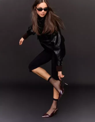 Backless Kitten-Heel Shoe – Heeled Shoes