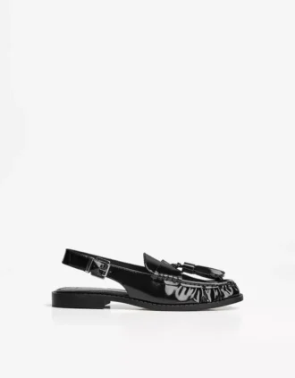 Backless Tassel Loafers