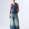 Baggy Jeans with Back Buckle – Jeans