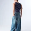 Baggy Jeans with Back Buckle – Jeans