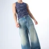 Baggy Jeans with Back Buckle – Jeans