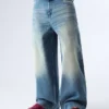 Baggy Jeans with Back Buckle – Jeans