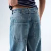 Baggy Jeans with Back Buckle – Jeans