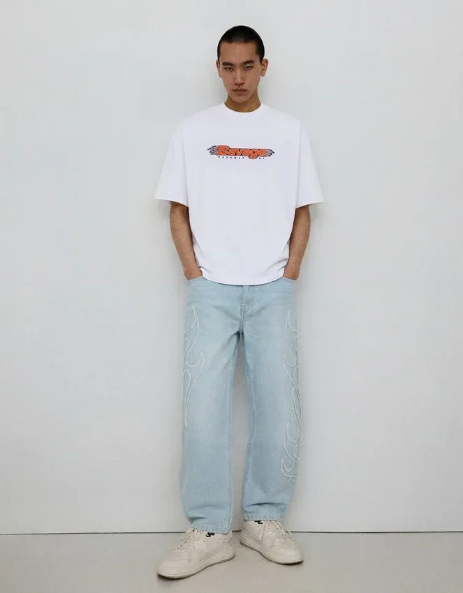 Baggy Jeans with Patch Baggy Jeans with Patch