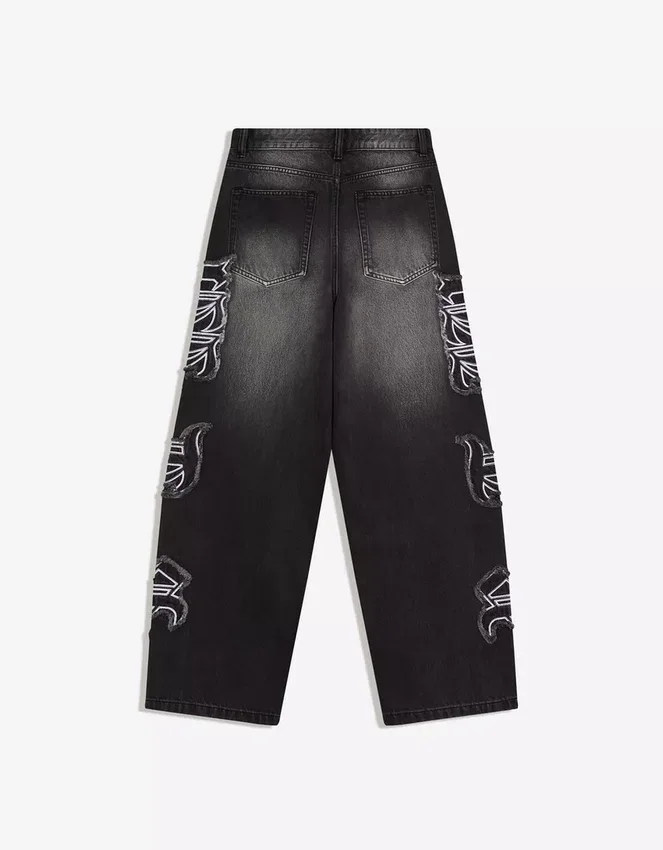Baggy Jeans with Patch – Jeans – Men Baggy Jeans with Patch – Jeans – Men