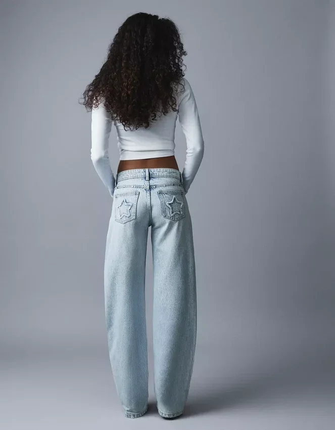 Baggy Jeans with Star Studs – Pants Baggy Jeans with Star Studs – Pants