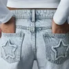 Baggy Jeans with Star Studs – Pants Baggy Jeans with Star Studs – Pants