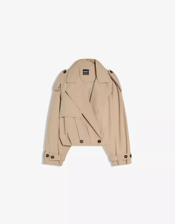 Balloon Effect Cropped Trench Coat – Jackets and Trench Balloon Effect Cropped Trench Coat – Jackets and Trench