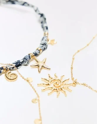 Bandana Necklace Pack with Marine Charms