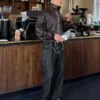 Barrel Jeans with Crossover Buttons – Jeans Barrel Jeans with Crossover Buttons – Jeans