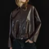 Belted Faux Leather Bomber Jacket – Jackets and Trench Belted Faux Leather Bomber Jacket – Jackets and Trench