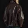 Belted Faux Leather Bomber Jacket – Jackets and Trench Belted Faux Leather Bomber Jacket – Jackets and Trench