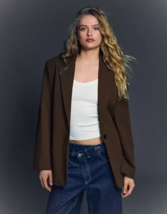 Blazer with Back Buckle – Jackets and Trench