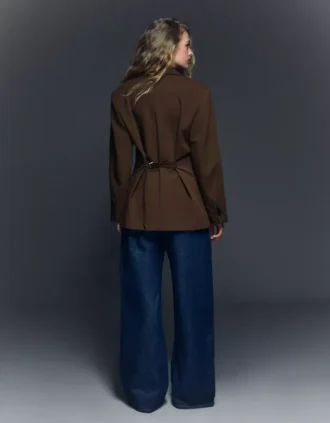 Blazer with Back Buckle – Jackets and Trench