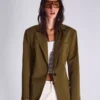 Blazer with Back Buckle – Jackets and Trench