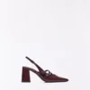 Block Heel Slingback Shoes with Buckles – Heeled Shoes