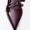 Block Heel Slingback Shoes with Buckles – Heeled Shoes