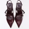 Block Heel Slingback Shoes with Buckles – Heeled Shoes