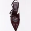 Block Heel Slingback Shoes with Buckles – Heeled Shoes