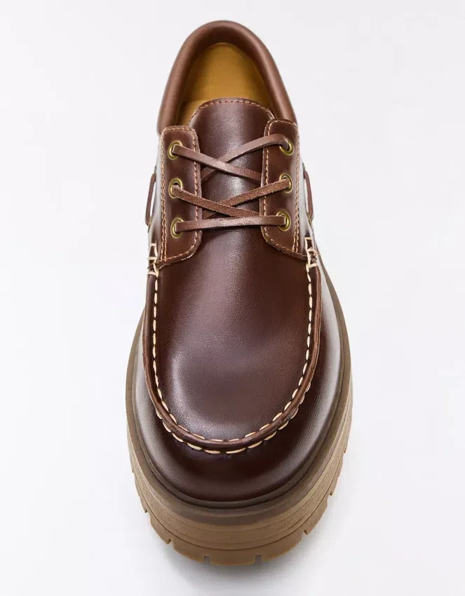 Boat Shoe with Chunky Sole – Smart Shoes Boat Shoe with Chunky Sole – Smart Shoes