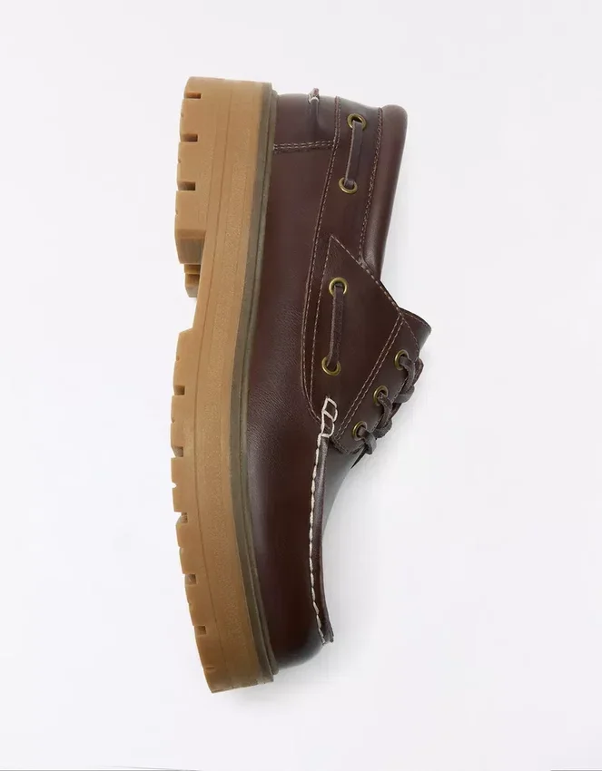 Boat Shoe with Chunky Sole – Smart Shoes Boat Shoe with Chunky Sole – Smart Shoes