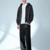 Boxy Fit Cropped Zip-Up Sweatshirt – Sweatshirts & Hoodies – Men