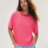 Boxy Fit Striped T-Shirt – T-Shirts