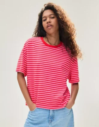 Boxy Fit Striped T-Shirt – T-Shirts