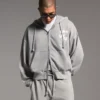 Boxy Fit Zip-Up Sweatshirt with Print – Sweatshirts & Hoodies Boxy Fit Zip-Up Sweatshirt with Print – Sweatshirts & Hoodies
