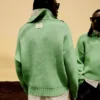 Boxy Polo Collar Sweater