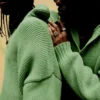 Boxy Polo Collar Sweater