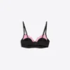 Bra with Underwire and Contrast Lace