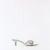Buckle-Detail Heeled Mules