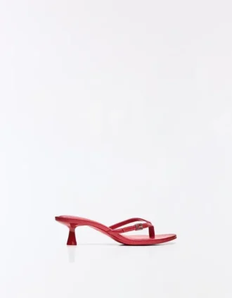 Buckle Thong Heel Sandal – Women