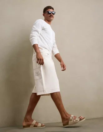 Buckled Flat Slider Sandals