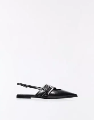 Buckled Slingback Ballet Flats – Flat Shoes