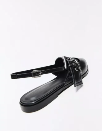 Buckled Slingback Ballet Flats – Flat Shoes