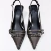 Buckled Slingback Kitten-Heel Shoes – Heeled Shoes