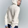 Cable Knit Zip-Up Cardigan – Sweaters and Cardigans Cable Knit Zip-Up Cardigan – Sweaters and Cardigans