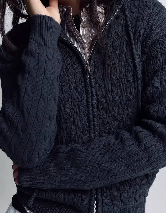 Cable Knit Zip-Up Cardigan – Sweaters and Cardigans Cable Knit Zip-Up Cardigan – Sweaters and Cardigans
