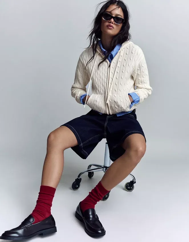 Cable Knit Zip-Up Cardigan – Sweaters and Cardigans Cable Knit Zip-Up Cardigan – Sweaters and Cardigans