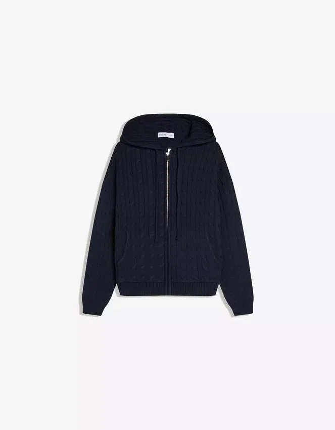 Cable Knit Zip-Up Cardigan – Sweaters and Cardigans Cable Knit Zip-Up Cardigan – Sweaters and Cardigans