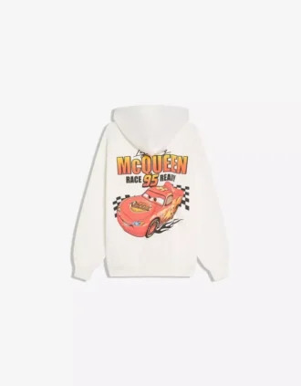 Cars Print Hooded Sweatshirt