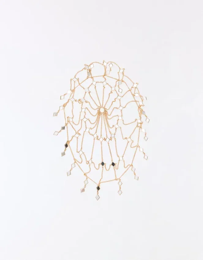 Chain and Mirror Fascinator Chain and Mirror Fascinator