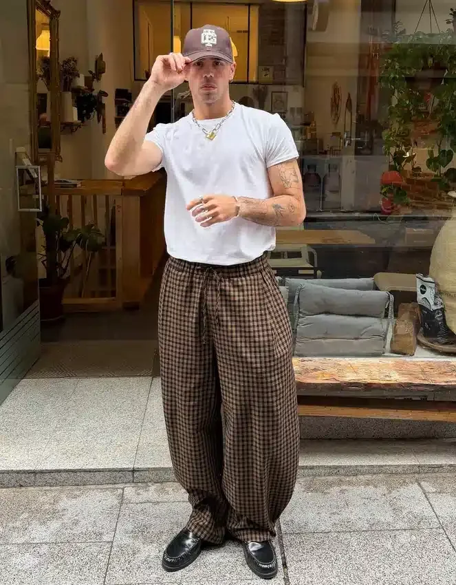 Checked Jogger Trousers Checked Jogger Trousers
