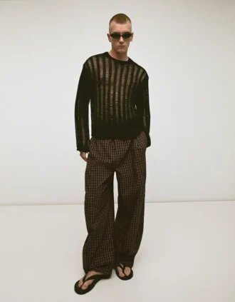 Checked Jogger Trousers