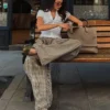 Checked Parachute Trousers – #Bershkastyle – Women Checked Parachute Trousers – #Bershkastyle – Women